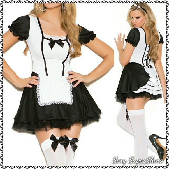 🎃SALE!🆕Sexy Maid in Mischief 2pc Halloween Costume - Picture 2 of 5